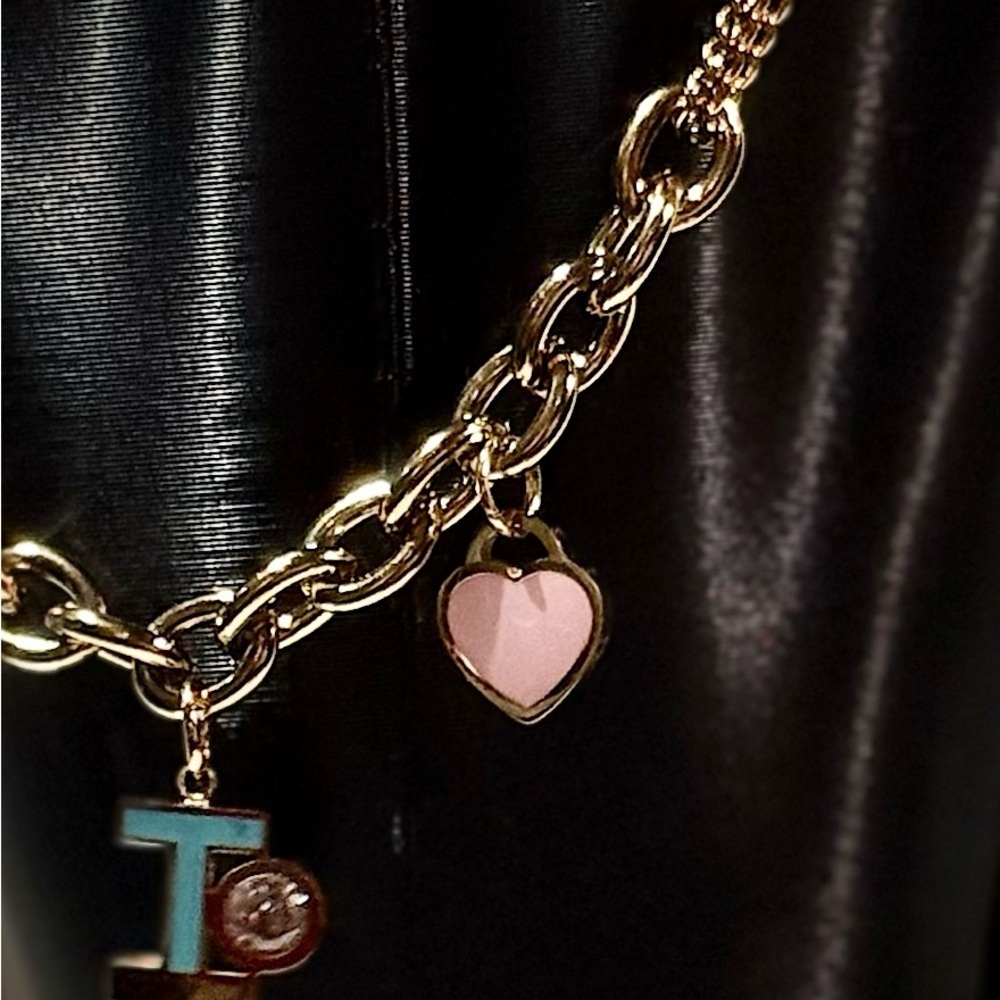Gold T Charm Bracelet - Picture 4 of 5